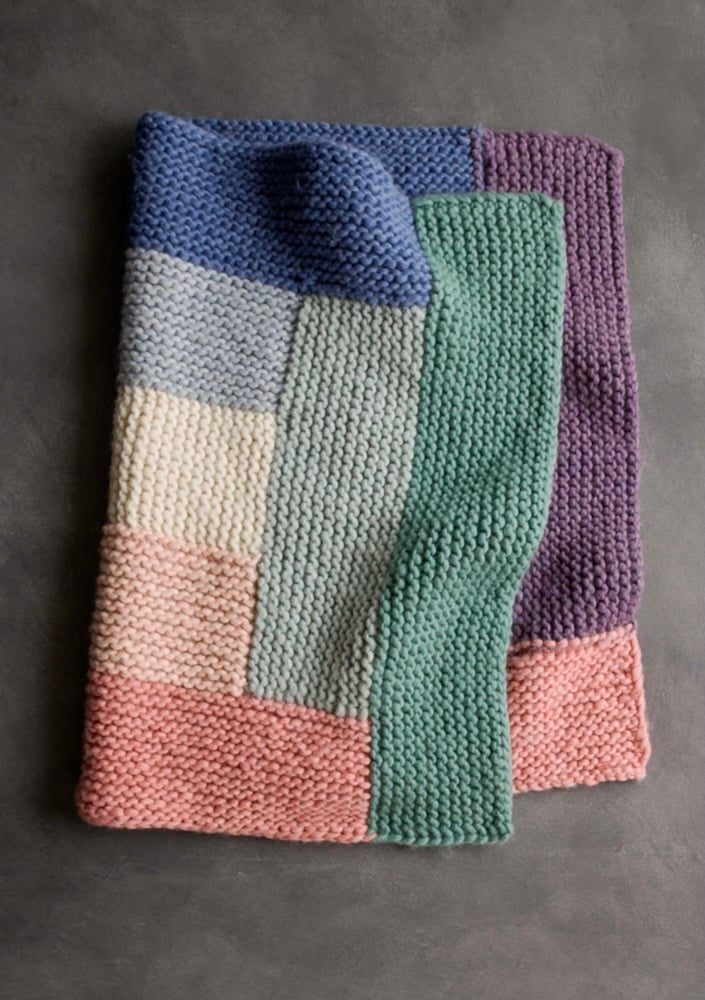 Log Cabin Spectrum Blanket by Purl Soho