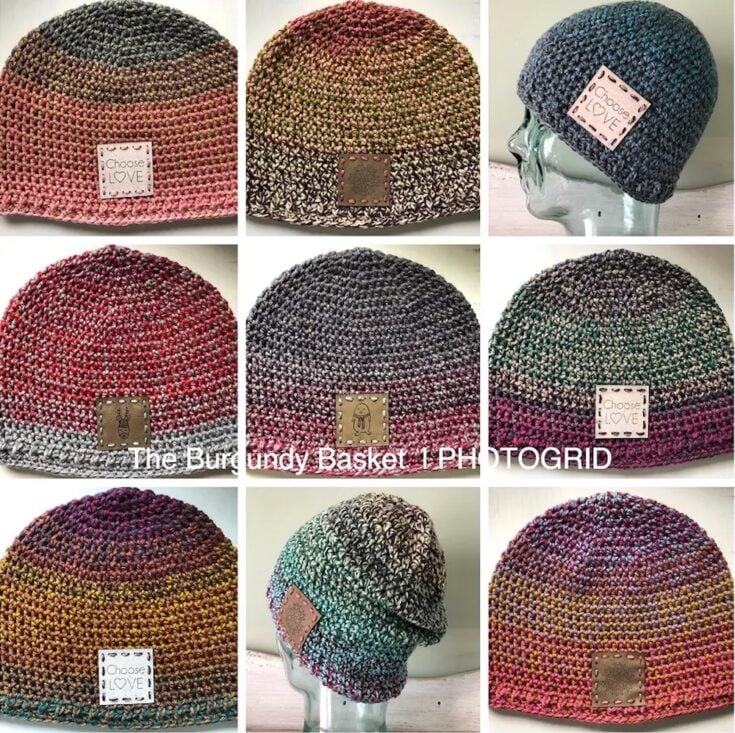 Mindless Mandala- A Crochet Beanie by The Burgandy Basket