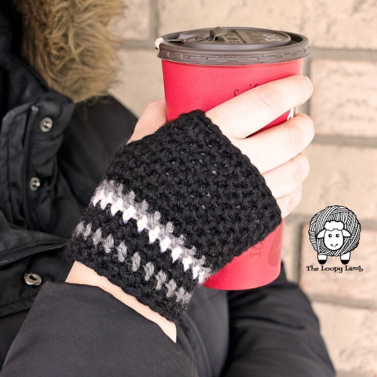 Mommy’s Go-To Fingerless Gloves Crochet Pattern by The Loopy Lamb