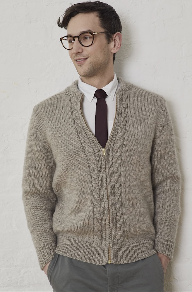 Neighborly Cardigan Free Knit Pattern by Lion Brand Yarns