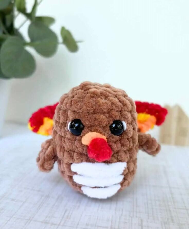 No-Sew Crochet Turkey by Natalina Craft