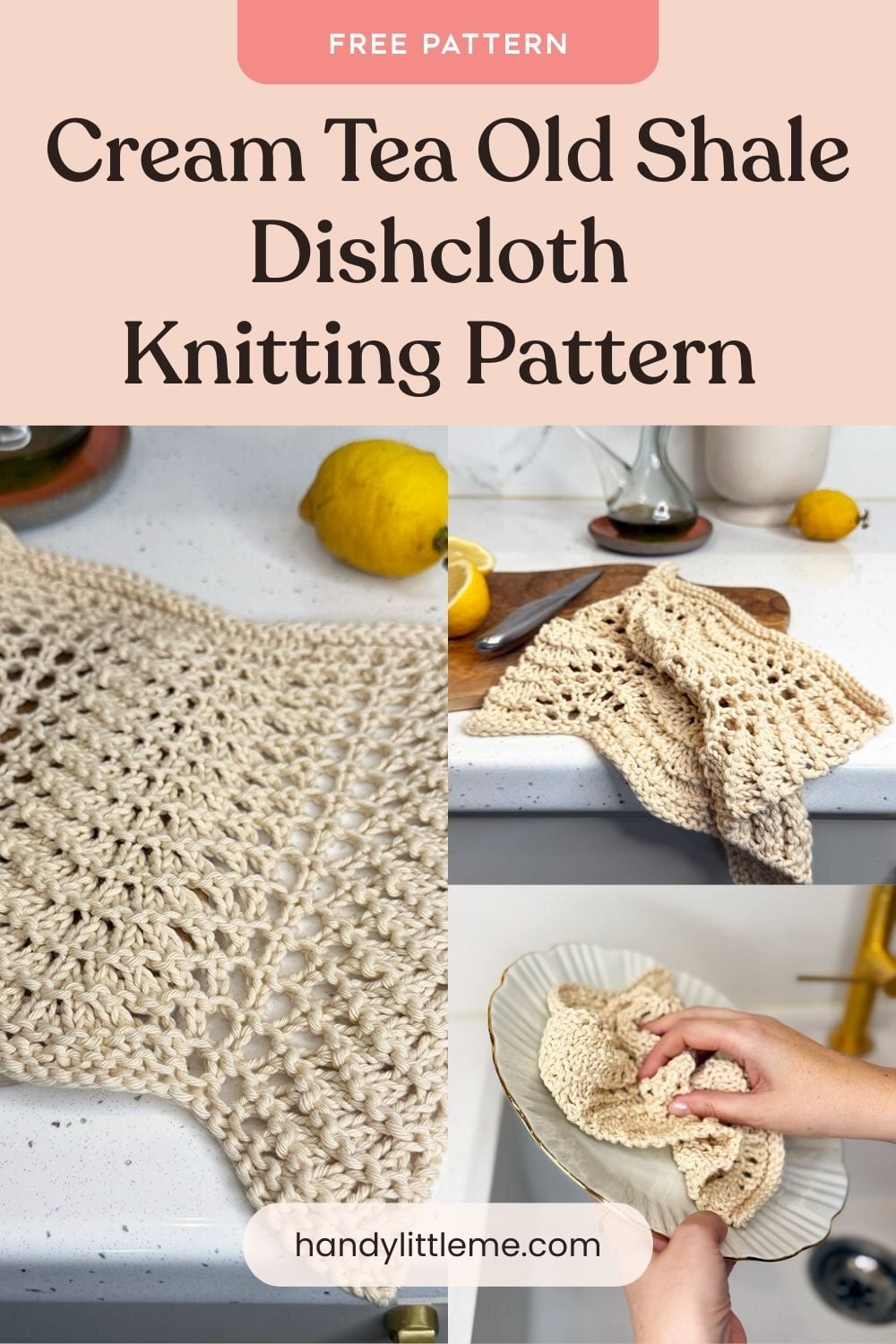 Old shale dishcloth knitting pattern