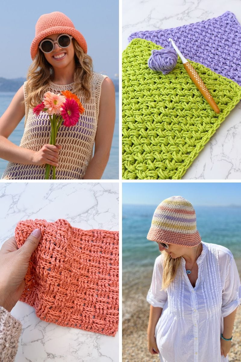 One skein crochet projects hats and dishcloths
