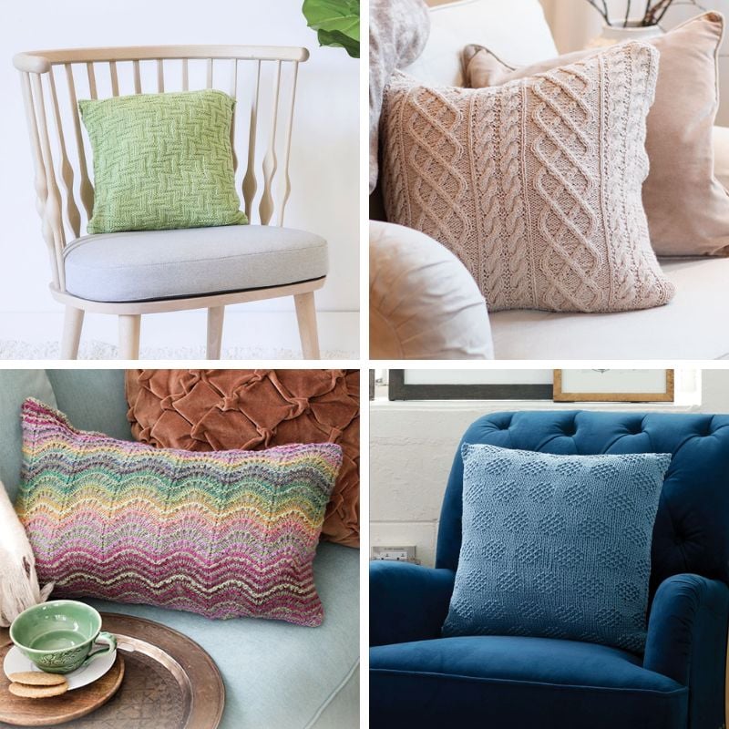 Pillow Knitting Patterns feat image