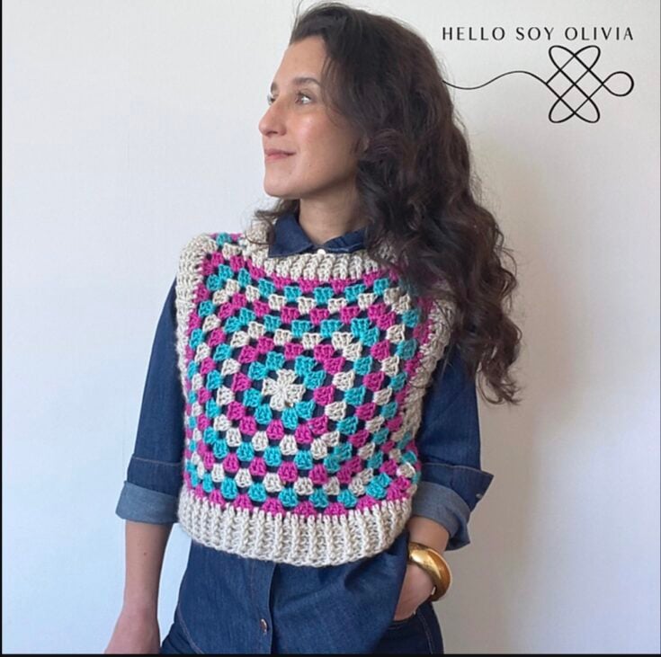 Pixel Vest by Marcela Selman