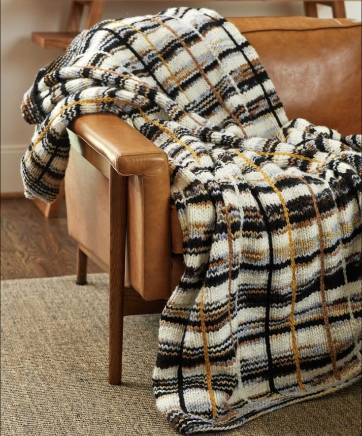 Plaid Blanket by Premier Yarn