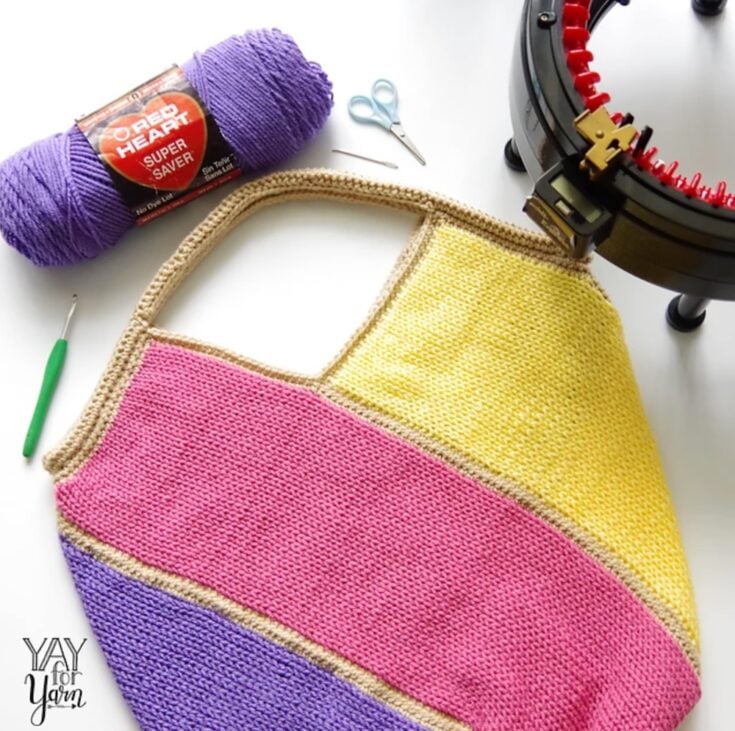 Popsicle Tote Bag by Yay For Yarn Patterns
