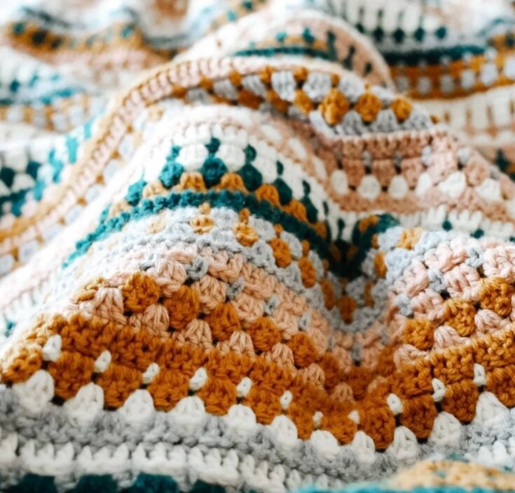 Riverbed Blanket by CJ Design Blog
