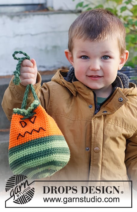 Scary Pumpkin Bag by DROPS Design