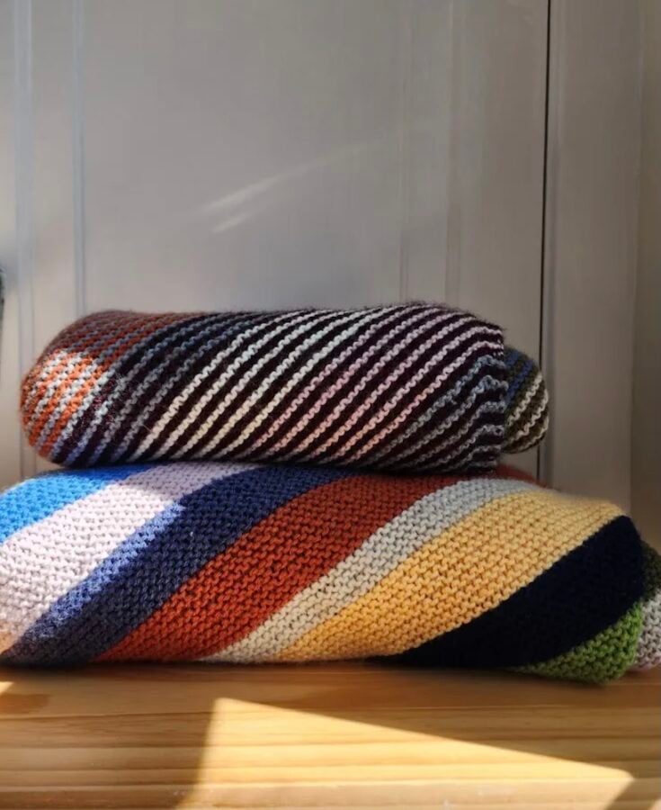 Scrappy Blanket: A Knitting Recipe by The Knit McKinley