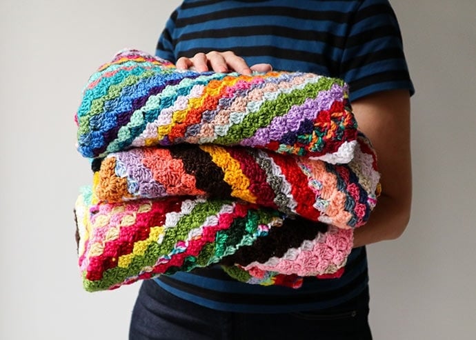 Scrappy Corner-to-Corner Blanket by My Poppet Makes