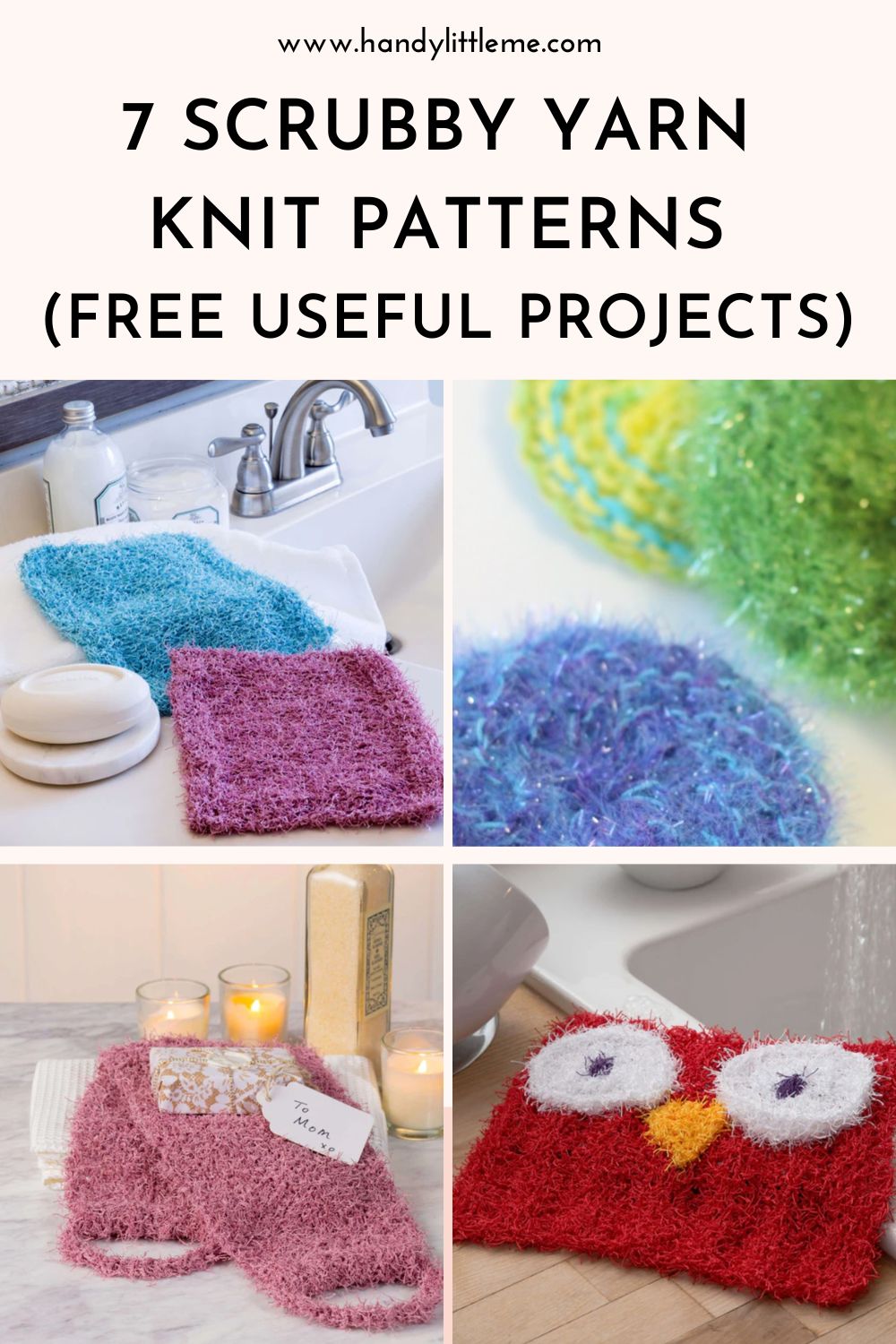 Scrubby yarn knit patterns