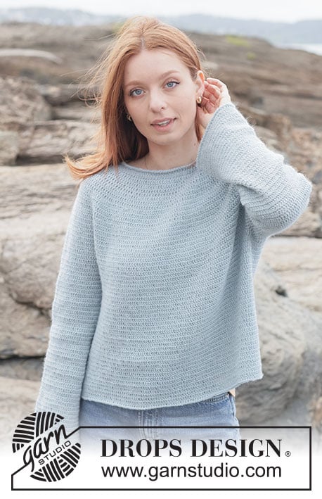 Seafoam Serenity Sweater by DROPS Design