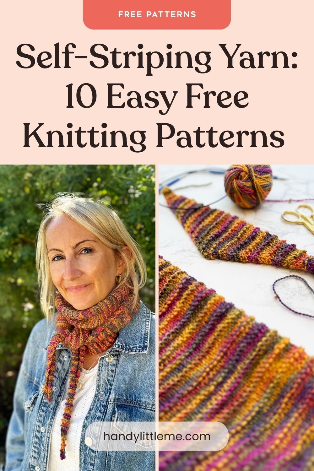 Self-Striping Yarn 10 Easy Free Knitting Patterns