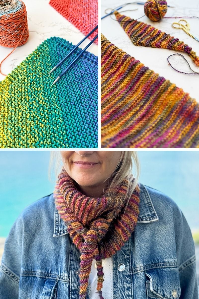 Self striping yarn projects