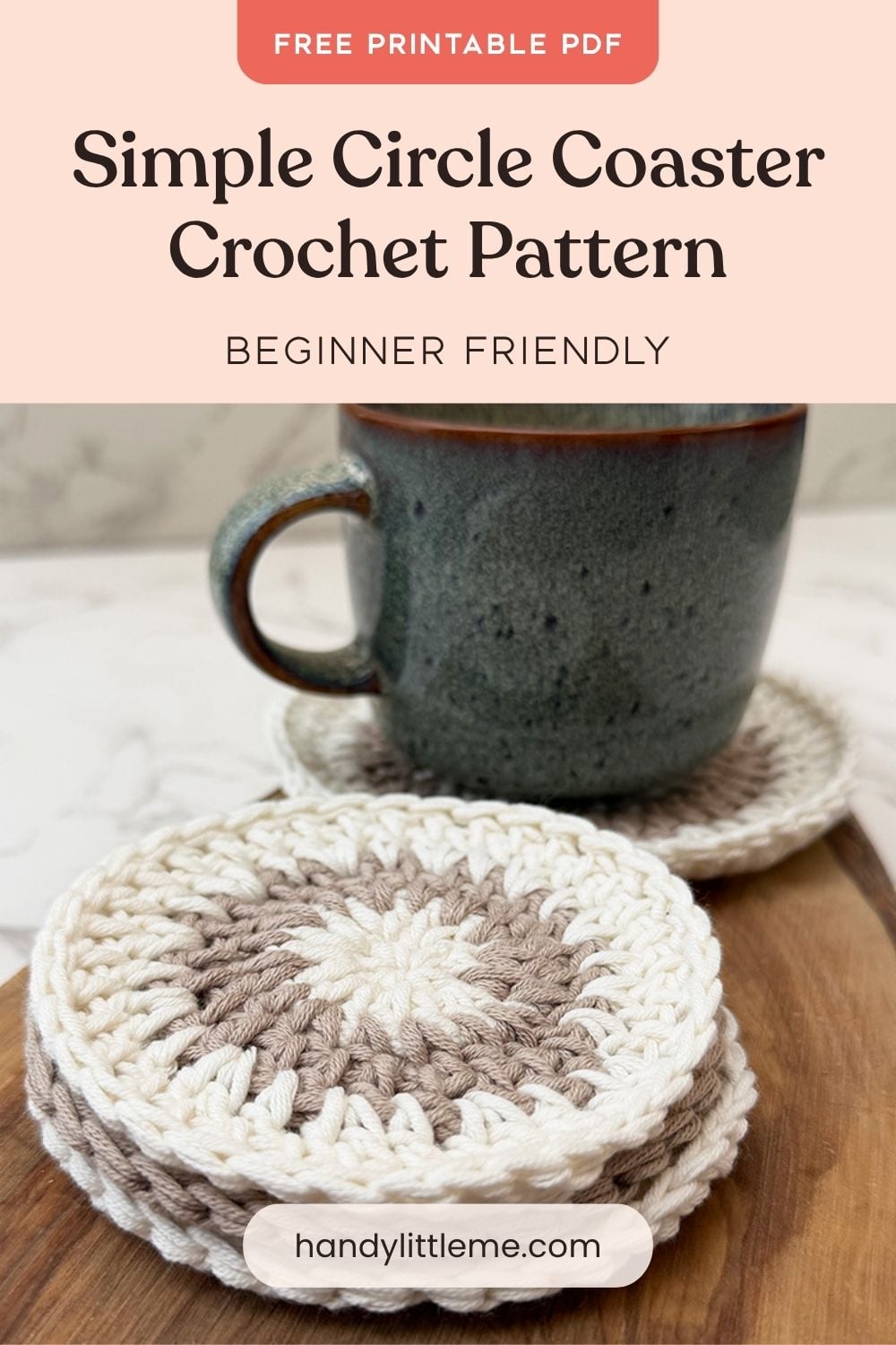 Simple Circle Coaster Crochet Pattern