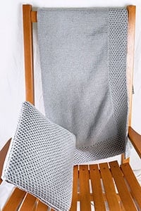 Slip Stitch Throw & Pillow by Cascade Yarns