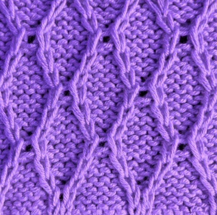 Slipped Hourglass Stitch Pattern by Aabhar Creations