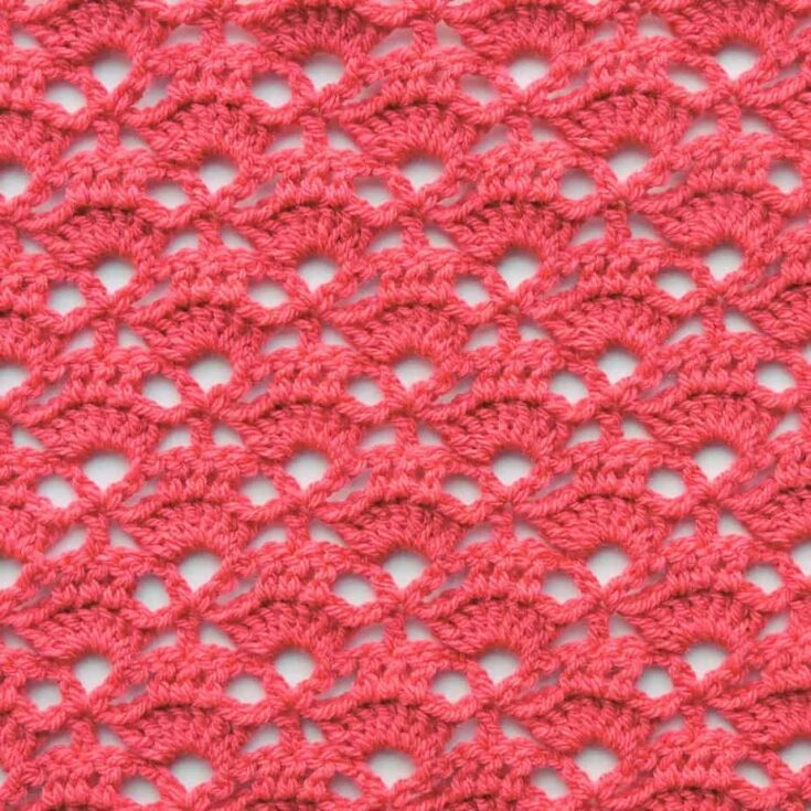 Snapdragon Lace Free Crochet Stitch Tutorial by Crochet Kim