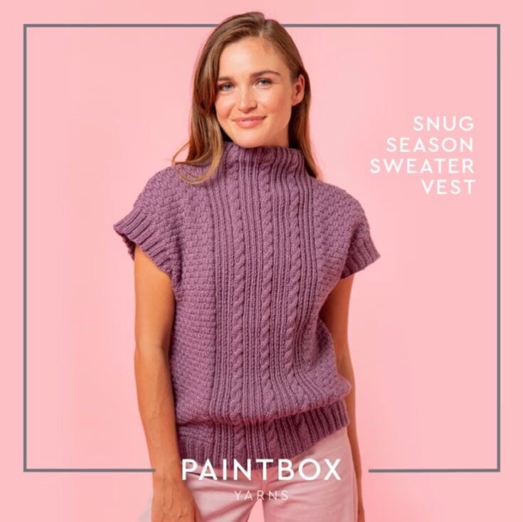 Snug Season Sweater Vest by Paintbox Yarns