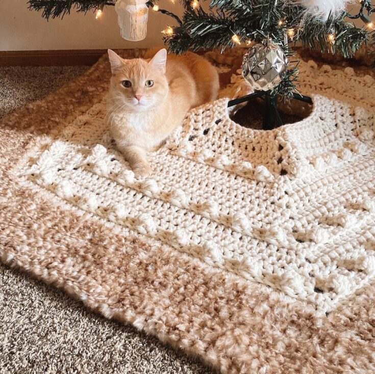 Solstice Tree Skirt, Free Crochet Pattern by TL Yarn Crafts