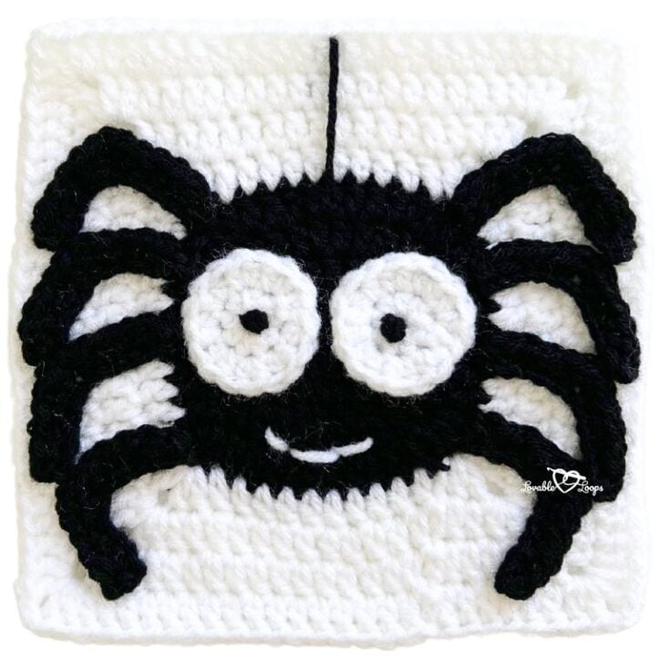 Spider Granny Square by Lovable Loops