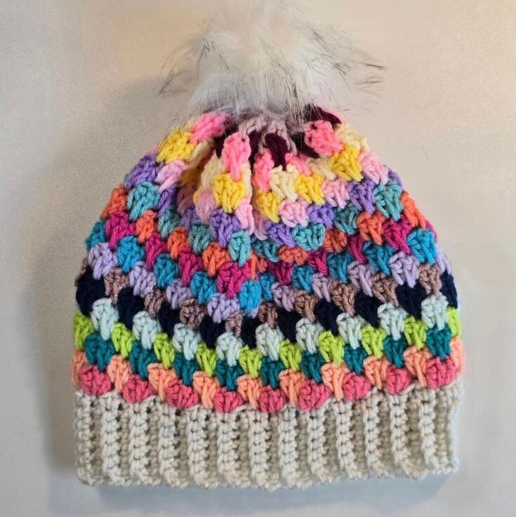 Spiked Granny Beanie by Crochet Me Lovely