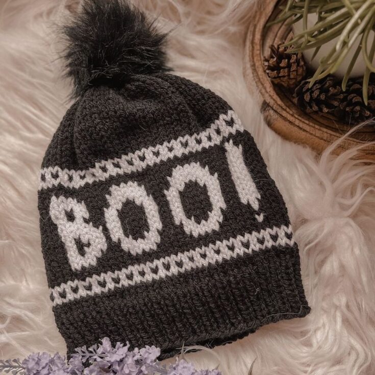 Image for Spooky Halloween Beanie by Crochet With Carrie