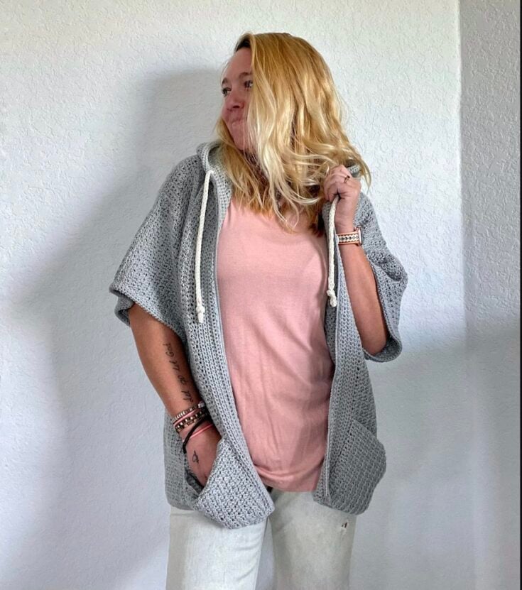 Taylen Crochet Hoodie by Cactus & Lace Designs