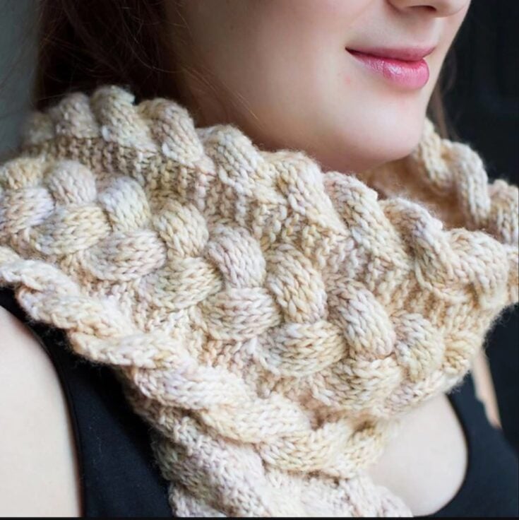 Third Law Cabled Scarf by Edward Sosnoski
