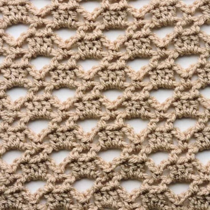 Triangle Lace Stitch by Crochet Kim