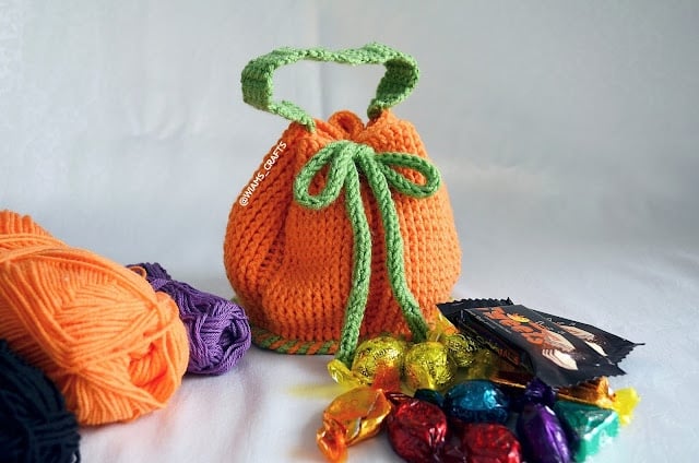 Trick Or Treat Pumpkin Bag by Wiam's Crafts