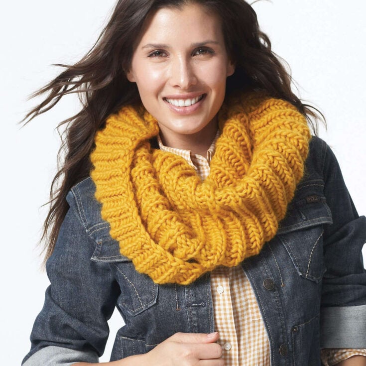 Twisted Cowl Pattern by Patons