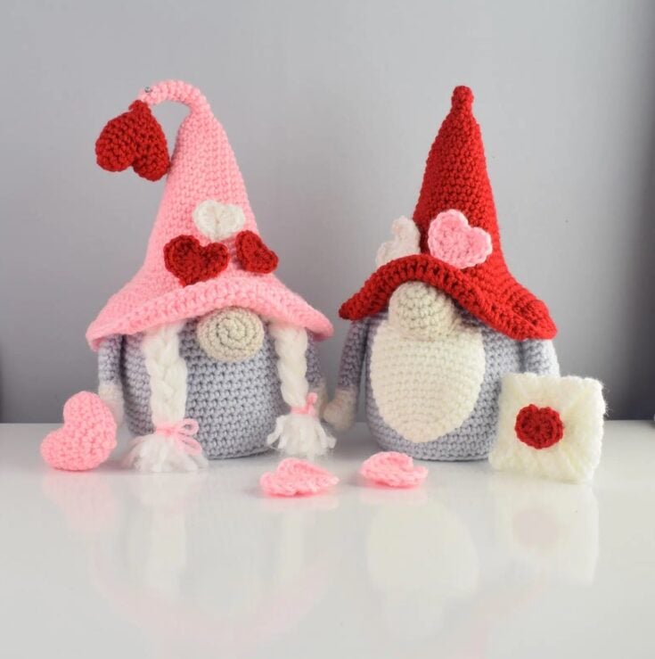 Valentine’s Day Gnomes Family Set by Passionate Crafter