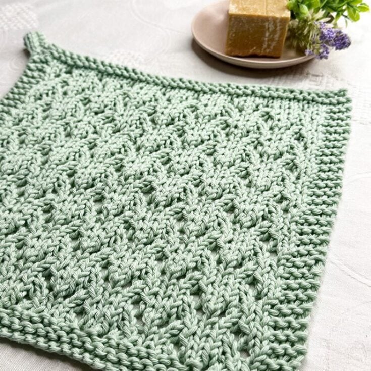 Image for Walled Garden Lace Dishcloth Knitting Pattern