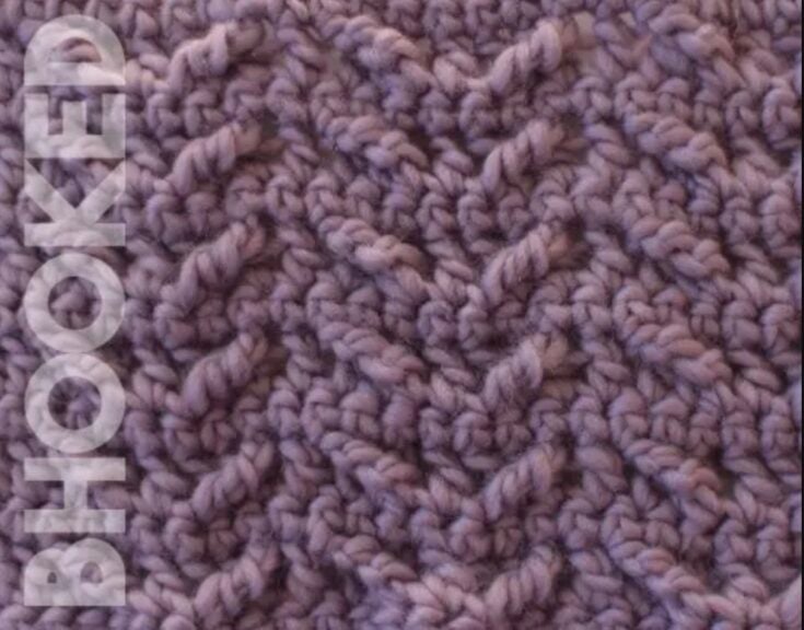 Winged Crochet Cable Stitch by BHooked Crochet