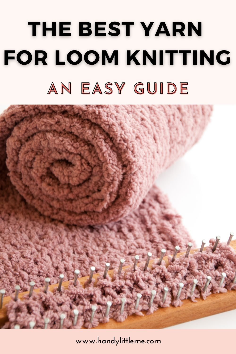 Yarn for loom knitting