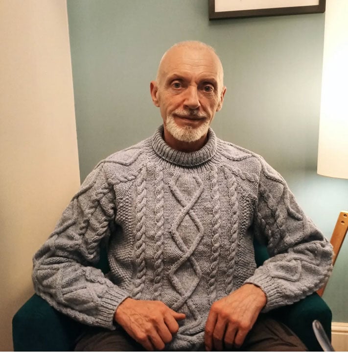 aran sweater made by our community