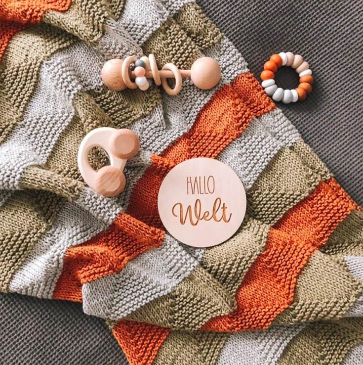 baby blanket stripe