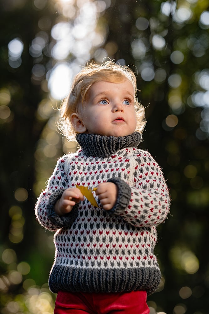 bulky yarn Nordic sweater pattern