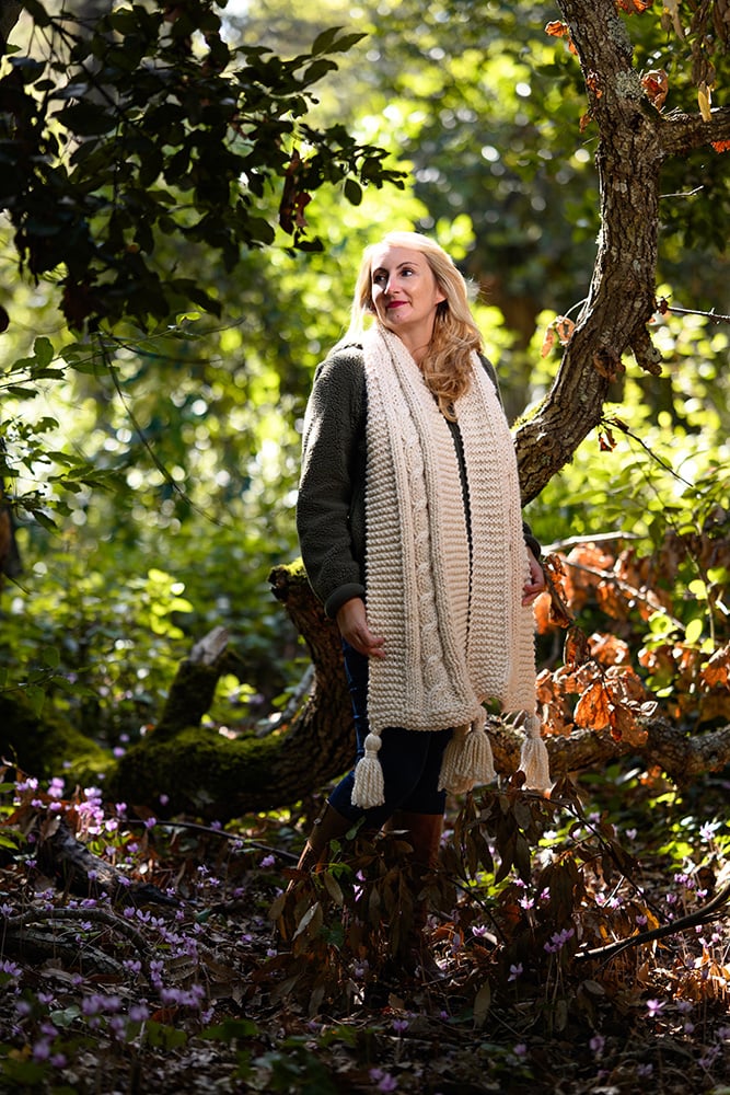 cable scarf super bulky yarn