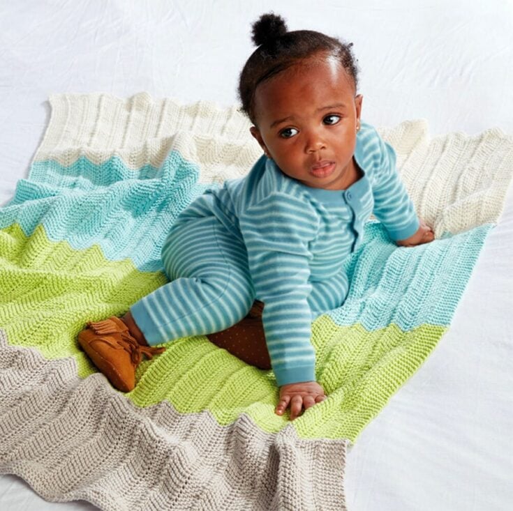 bold chevron baby blanket