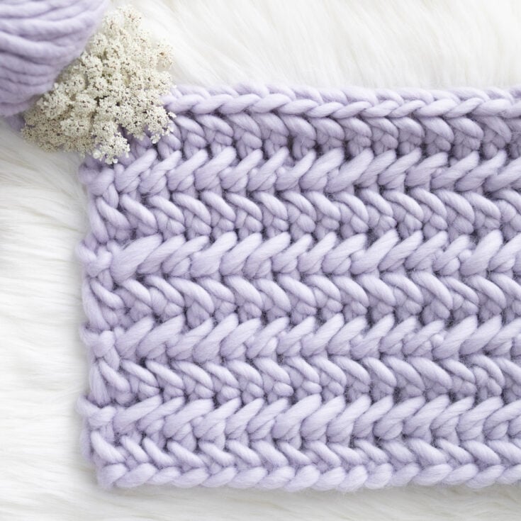 Image for Herringbone Single Crochet Stitch Tutorial by For The Frills