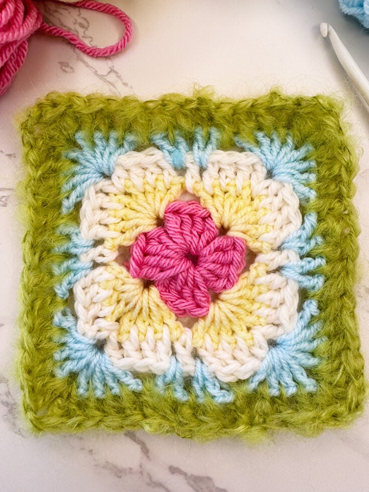 confetti granny square crochet pattern