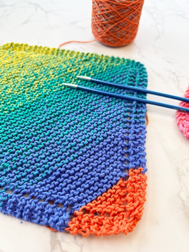 Diagonal Knit Dishcloth Pattern (Free + Easy For Beginners) Handy