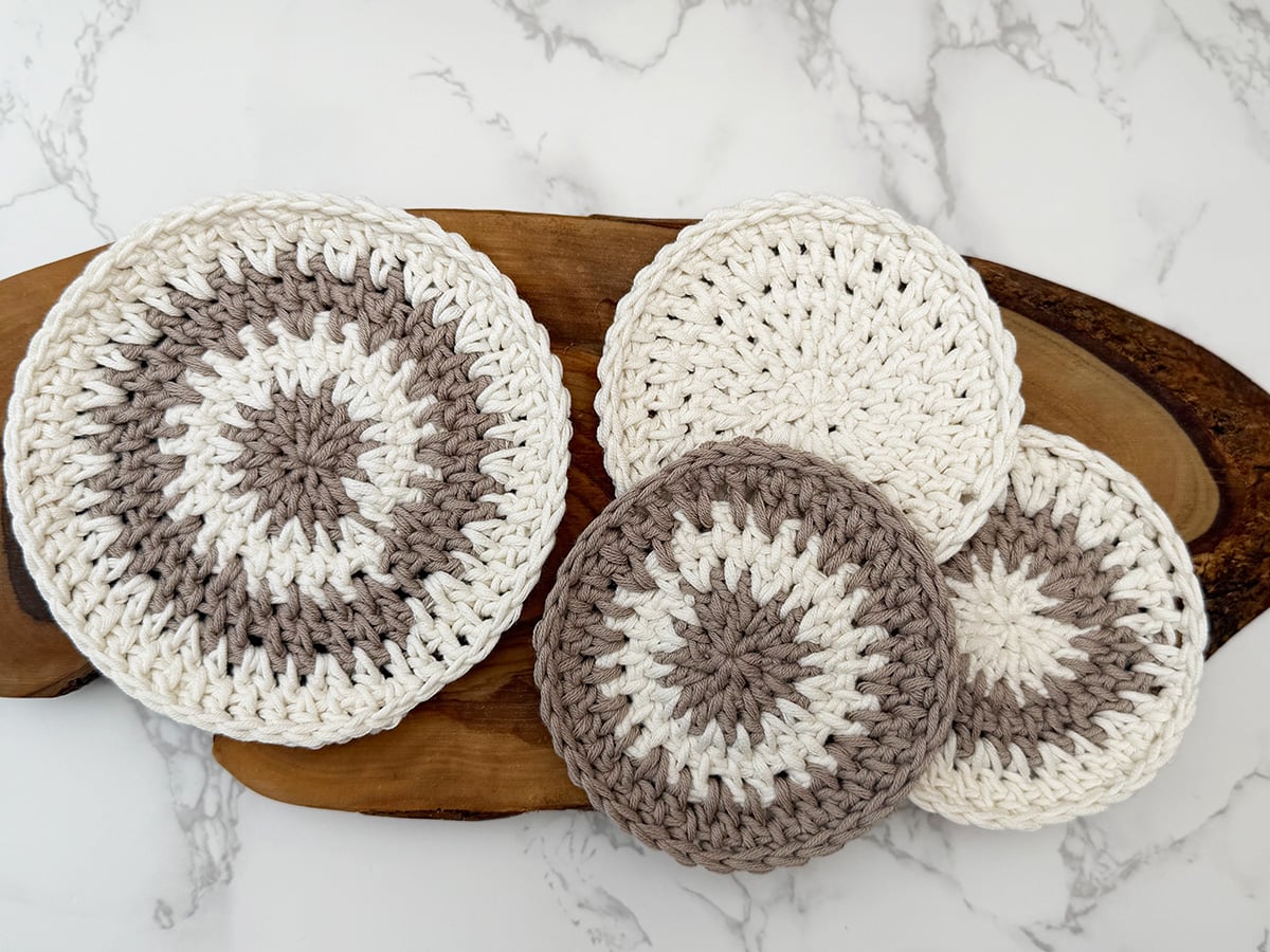 crochet coasters patterns cotton yarn crochet coasters