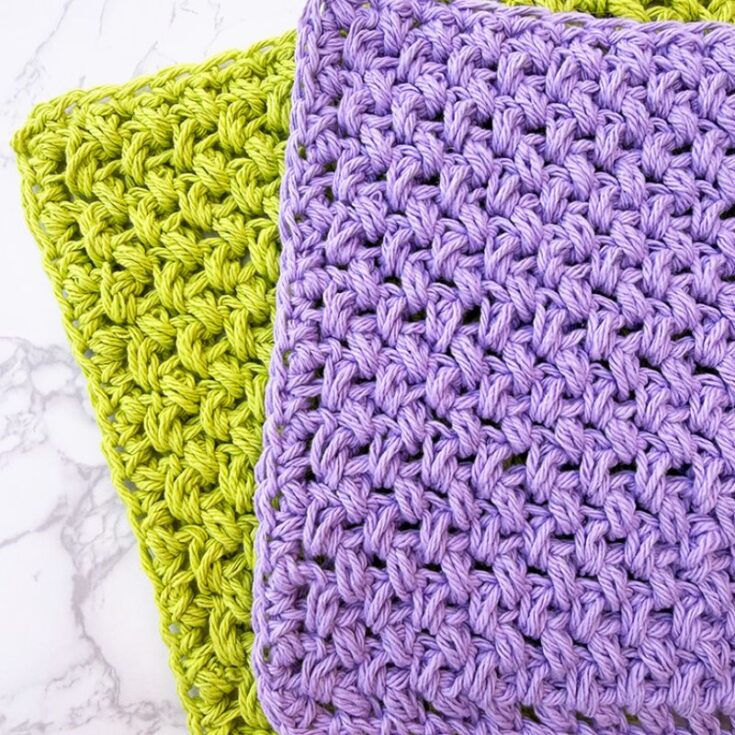 Image for Crochet Elizabeth Stitch Dishcloth (Free Printable)