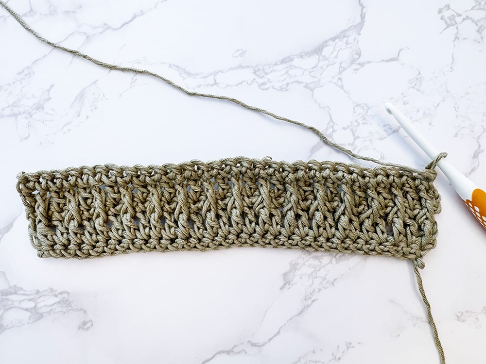 crochet alpine stitch step 3