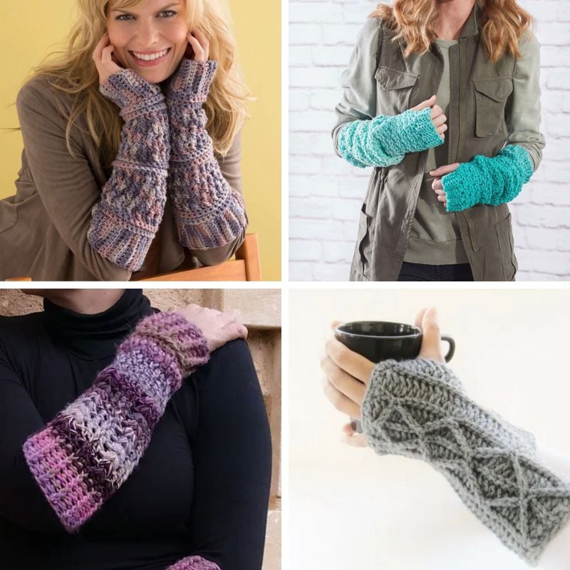 17 Crochet Arm Warmers – Free & Easy Patterns