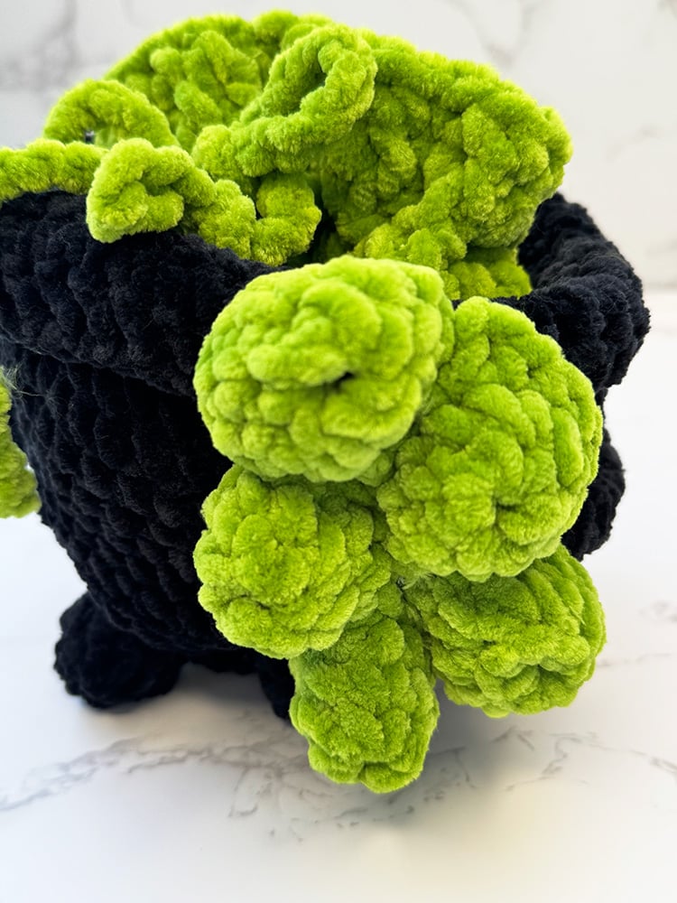 crochet bubbles close up